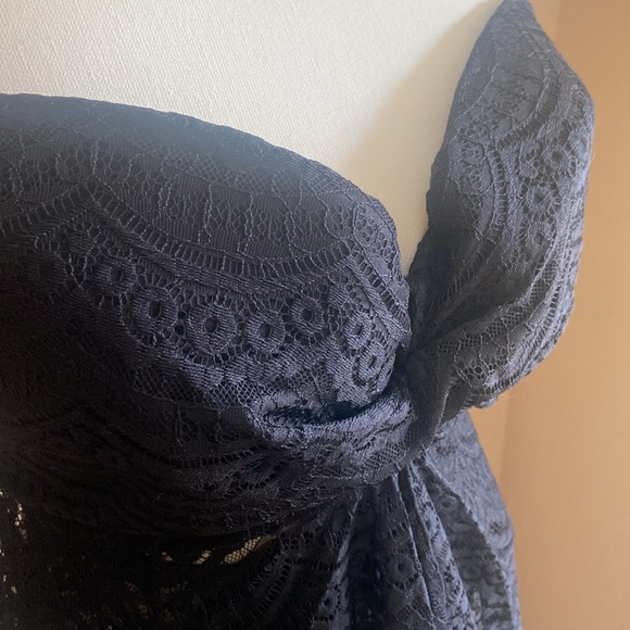 SMART & SEXY SWIM Size 40D NWT Bathing Suit Top Black Lace Beautiful - Picture 6 of 11